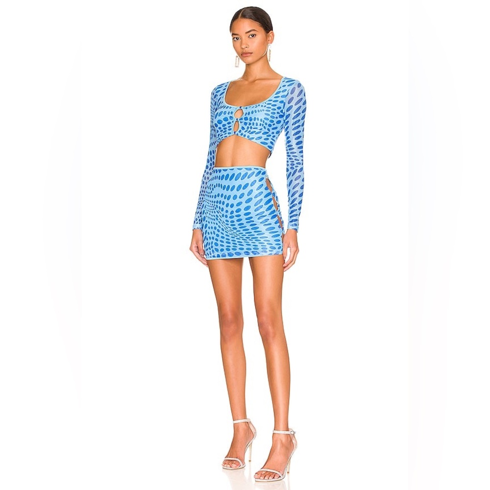 superdown Gianna Skirt Set in Blue